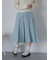 ミディ丈プリーツスカート