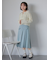 ミディ丈プリーツスカート