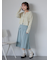 ミディ丈プリーツスカート