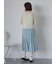 ミディ丈プリーツスカート