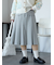 ミディ丈プリーツスカート