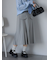 ミディ丈プリーツスカート