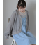 ラメメッシュVネックカーディガン