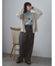 ラメメッシュVネックカーディガン