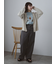 ラメメッシュVネックカーディガン
