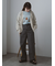 ラメメッシュVネックカーディガン