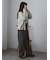ラメメッシュVネックカーディガン