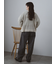 ラメメッシュVネックカーディガン