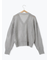 ラメメッシュVネックカーディガン