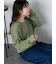 透かし編みジップカーディガン