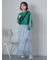 袖レースロンT