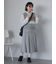 配色ラインニットベスト