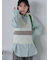 配色ラインニットベスト