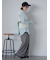 配色ラインニットベスト