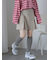 ボックスプリーツミニスカート