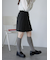 ボックスプリーツミニスカート