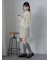ボックスプリーツミニスカート