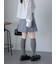 ボックスプリーツミニスカート
