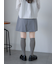 ボックスプリーツミニスカート