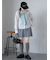 ボックスプリーツミニスカート