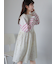 花刺繍キャミワンピース