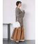袖ドロスト花柄メッシュニット
