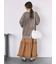 袖ドロスト花柄メッシュニット