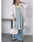 配色透かし編みキャミワンピース