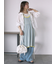 箔プリントワイドデニムパンツ