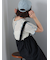 サイドリボンサロペット