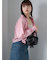 シャーリングジップシャツ