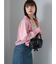 シャーリングジップシャツ