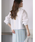 シャーリングジップシャツ