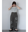 配色メローレースカットソー