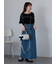 配色メローレースカットソー