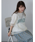 チュール重ねカットソー