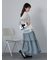 チュール重ねカットソー