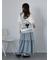 チュール重ねカットソー