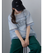 チュール重ねカットソー