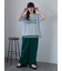 チュール重ねカットソー
