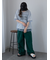 チュール重ねカットソー
