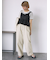ボタンアジャストパンツ
