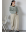 ボタンアジャストパンツ