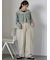 ボタンアジャストパンツ