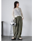 ボタンアジャストパンツ