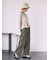 ボタンアジャストパンツ