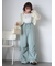 キャンディースリーブシアーブラウス