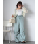 キャンディースリーブシアーブラウス