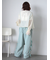 キャンディースリーブシアーブラウス