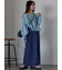 キャンディースリーブシアーブラウス